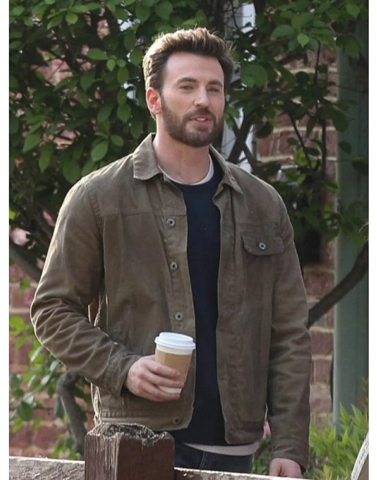 2023 Ghosted Chris Evans Brown Jacket