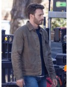 2023 Ghosted Chris Evans Brown Jacket