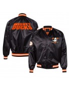 30th Anniversary Anaheim Ducks Black Satin Jacket