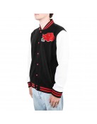 Akatsuki Black and White Varsity Jacket