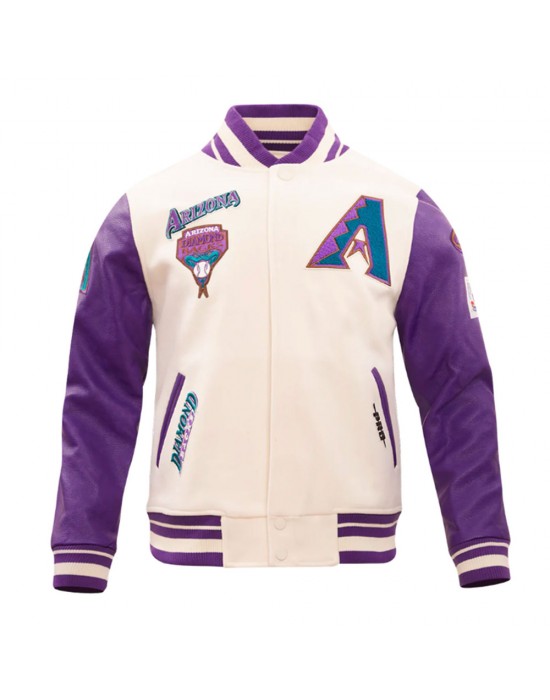 Arizona Diamondbacks Retro Classic Rib Varsity Jacket