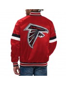 Atlanta Falcons Locker Room Red Varsity Satin Jacket