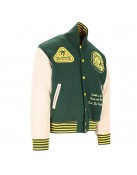 BBC Patch-detailed Button-Up Varsity Jacket