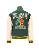 BBC Patch-detailed Button-Up Varsity Jacket