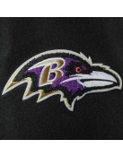 Baltimore Ravens Logo Black and White Varsity Jacket