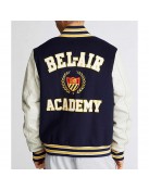 Bel-Air Academy Navy and White Varsity Jacket