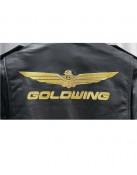 Biker Goldwing Black Leather Jacket