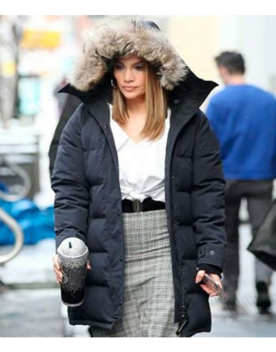 Black Down Jennifer Lopez Parka