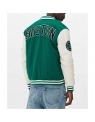 Boston Celtics Varsity Green and Off White Jacket