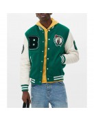 Boston Celtics Varsity Green and Off White Jacket