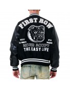 Bulldog First Row Black Varsity Jacket