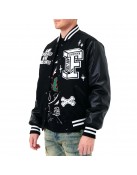 Bulldog First Row Black Varsity Jacket