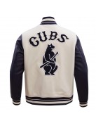 Chicago Cubs Retro Classic Navy Blue Wool Varsity Jacket