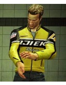 Chuck Greene Dead Rising Real Leather Yellow Biker Jacket