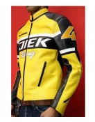 Chuck Greene Dead Rising Real Leather Yellow Biker Jacket