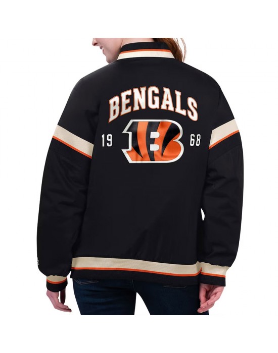 Cincinnati Bengals Tournament Black Varsity Jacket