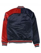 Cleveland Indians Navy and Red Varsity Satin Jacket