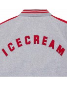 Cones and Bones ICECREAM Gray Varsity Jacket