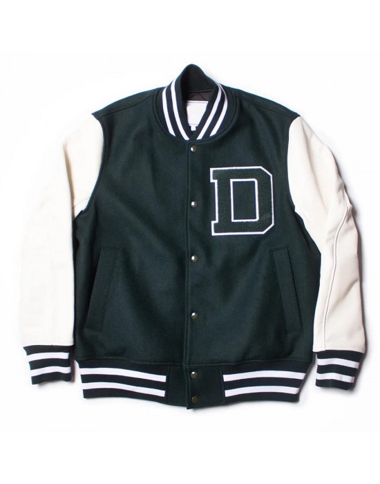 Dartmouth Green and White Varsity Jacket