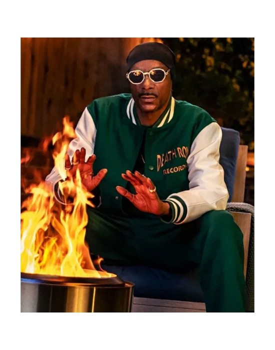 Death Row Records Snoop Dogg Green Varsity Jacket