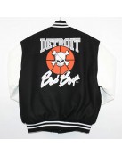 Detroit Bad Boys Varsity Black and White Jacket