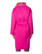 Emily in Paris Lily Collins Pink Wool Belted Coat