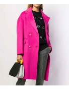 Emily in Paris Lily Collins Pink Wool Belted Coat