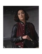 FBI Keisha Castle-Hughes Maroon and Black Varsity Jacket