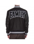 Family First Black Varsity Jacket