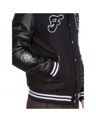 Family First Black Varsity Jacket