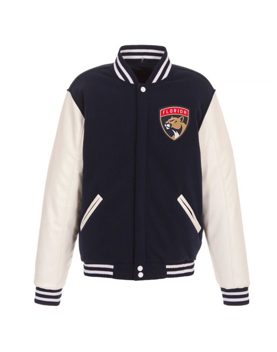 Florida Panthers Varsity Navy and White Jacket