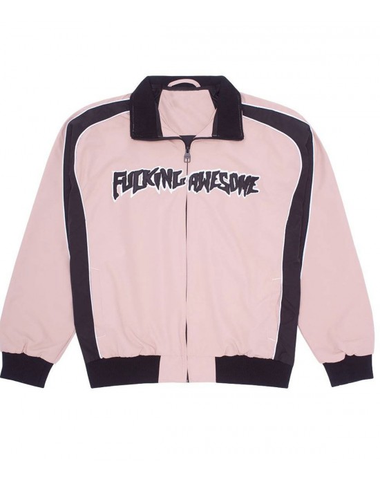 Fucking Awesome Two Tone Warm Up Pink and Black Jacket