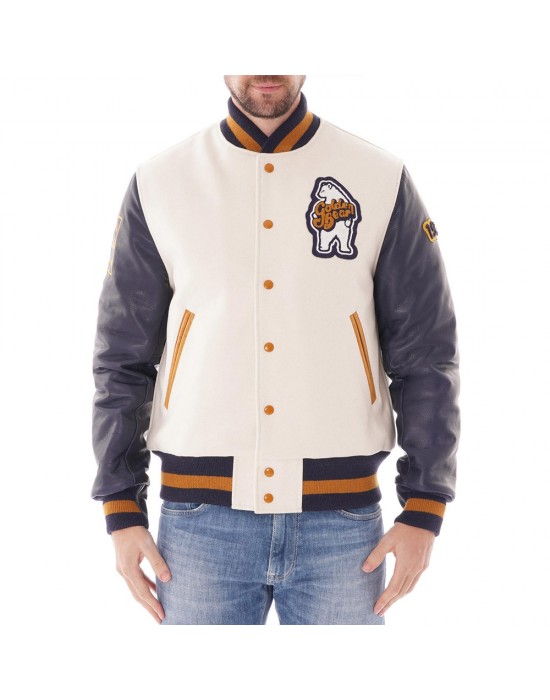 Golden Bear Patch Varsity Jacket