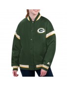 Green Bay Packers Tournament Green Varsity Jacket