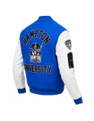 Hampton Pirates Classic Varsity Royal and White Jacket