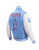 Houston Oilers Retro Classic Blue Varsity Jacket