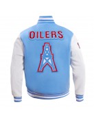 Houston Oilers Retro Classic Blue Varsity Jacket