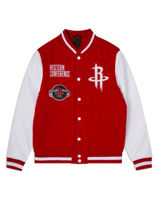 Houston Rockets Varsity Red Jacket