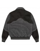 ICECREAM Western Gray Varsity Jacket