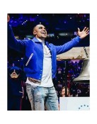 Jalen Hurts Amiri Blue Varsity Jacket