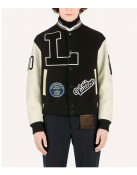 Kenya Barris Blackaf Black and White Varsity Jacket