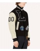 Kenya Barris Blackaf Black and White Varsity Jacket