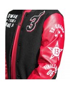 L3GACY Dwyane Wade Black & Red Letterman Jacket