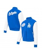 LA Dodgers Royal Varsity Wool/leather Jacket