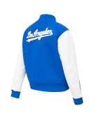 LA Dodgers Royal Varsity Wool/leather Jacket