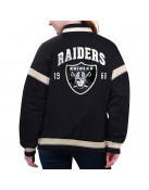 Las Vegas Raiders Tournament Black Varsity Jacket