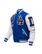 Los Angeles Dodgers Mash Up Blue Varsity Jacket