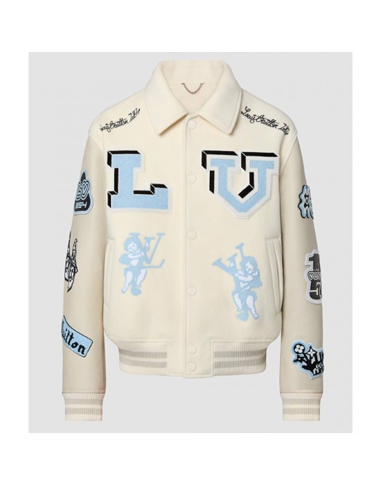 Louis Vuitton Bunny Cream Varsity Jacket