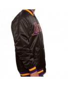 Men’s Lakers Los Angeles Bomber Satin Jacket