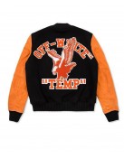 Men’s Off-White Eagle Temp Wool Varsity Jacket